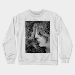 Finding Worth bw Crewneck Sweatshirt